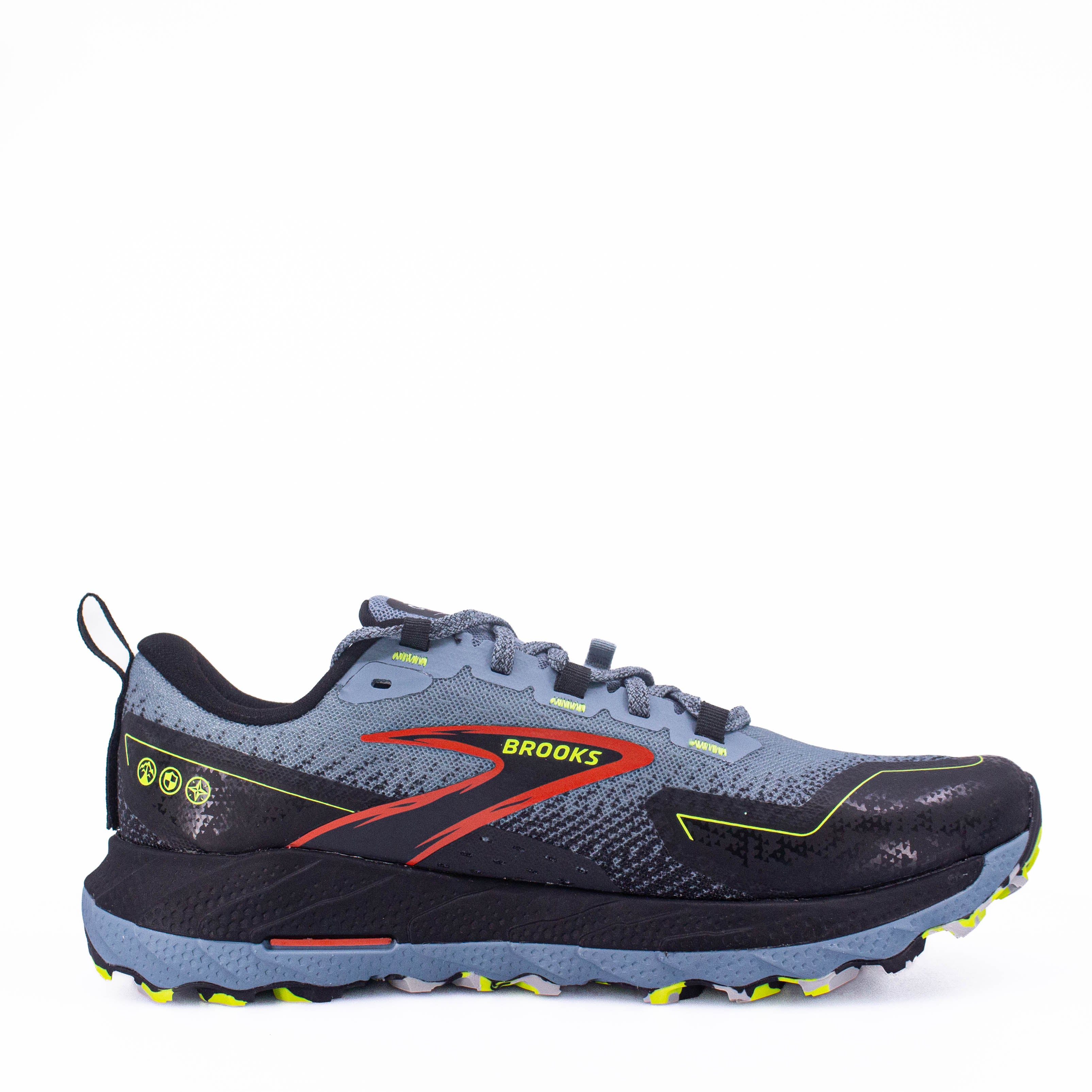 Brooks Cascadia 18 (2E Wide) Mens Citadel/ Ebony/ Lime - Frontrunner Colombo